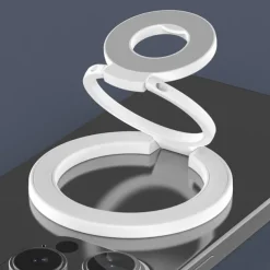 Dual-Sided Magnetic Phone Mount - Strong Suction for Car/Desk, 360 Adjustable, Compatible with iPhone, Samsung, Google, Moto Series Cases