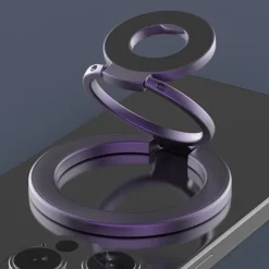 Dual-Sided Magnetic Phone Mount - Strong Suction for Car/Desk, 360 Adjustable, Compatible with iPhone, Samsung, Google, Moto Series Cases