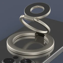 Dual-Sided Magnetic Phone Mount - Strong Suction for Car/Desk, 360 Adjustable, Compatible with iPhone, Samsung, Google, Moto Series Cases