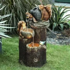 Duck Family Patio Statue, Cute Resin-Duck Animal Sculpture, Animal Garden Statue Decoration, Patio Yard Lawn Ornaments, Creative Resin Outdoor Sculpture, Gifts for Family and Friends