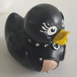 Duck Statue Decor Resin Collection Satanic, Punk, Gothic, and Rock'n'Roll Ducks - Perfect Additions for Mrs. Valentina's Eccentric and Dark-themed Display
