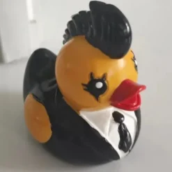 Duck Statue Decor Resin Collection Satanic, Punk, Gothic, and Rock'n'Roll Ducks - Perfect Additions for Mrs. Valentina's Eccentric and Dark-themed Display