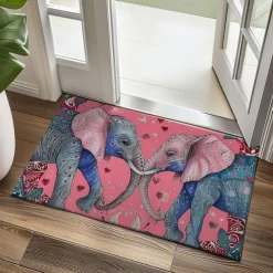 Duo Leopards Doormat Floor Mats Washable Rugs Kitchen Mat Non-Slip Oil Proof Rug Indoor Outdoor Mat Bedroom Decor Bathroom Mat Entrance Rug