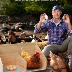 Durable Chicken Nesting Pads 6pcs Durable Washable Chicken Nesting Pads 14.2x12 Inches Reusable Nest Box Liners For Laying Eggs, Farm Hen Supplies