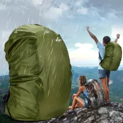 Durable Portable Outdoor Backpack, 1pc Vibrant Backpack with Cover, Ideal for Travel, Camping, and Sports Accessories, Camping Gear