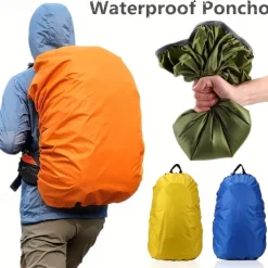Durable Portable Outdoor Backpack, 1pc Vibrant Backpack with Cover, Ideal for Travel, Camping, and Sports Accessories, Camping Gear