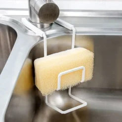 Durable Sink Caddy Sink Sponge Holder Small Kitchen Bathroom Metal Organizer Liquid Dish Drainer Faucet Rack Shower Convenient