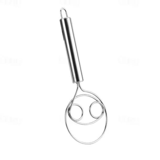 Durable Stainless Steel Flour Cake Mixer - Outdoor Hand Crank Whisk for Long-Lasting Baking and Cooking