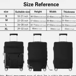 Durable Travel Luggage Cover, Dacron Elastic Suitcase Cover Protector, Foldable Washable Luggage Cover Protector