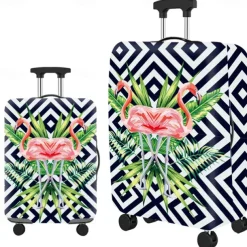 Durable Travel Luggage Cover, Dacron Elastic Suitcase Cover Protector, Foldable Washable Luggage Cover Protector