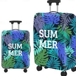 Durable Travel Luggage Cover, Dacron Elastic Suitcase Cover Protector, Foldable Washable Luggage Cover Protector