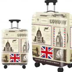 Durable Travel Luggage Cover, Dacron Elastic Suitcase Cover Protector, Foldable Washable Luggage Cover Protector