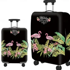 Durable Travel Luggage Cover, Dacron Elastic Suitcase Cover Protector, Foldable Washable Luggage Cover Protector