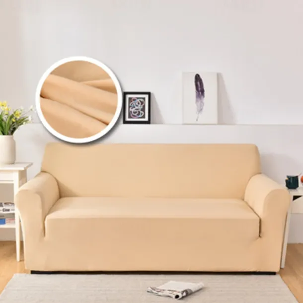 Dustproof All-powerful Slipcovers Stretch Sofa Cover Burgundy Super Soft Fabric Couch Cover With One Free Boster Case(Chair/Love Seat/3 Seats/4 Seats)