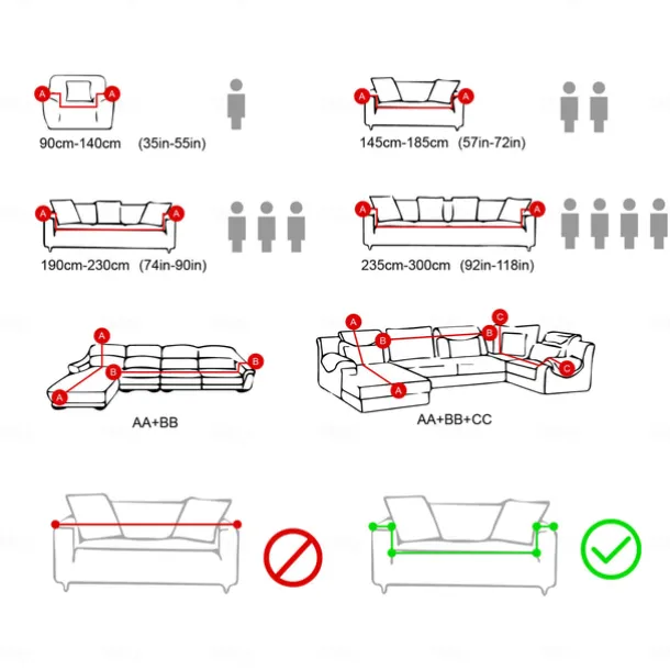 Dustproof All-powerful Slipcovers Stretch Sofa Cover Burgundy Super Soft Fabric Couch Cover With One Free Boster Case(Chair/Love Seat/3 Seats/4 Seats)