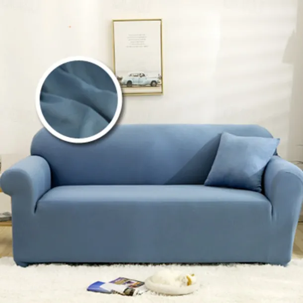 Dustproof All-powerful Slipcovers Stretch Sofa Cover Burgundy Super Soft Fabric Couch Cover With One Free Boster Case(Chair/Love Seat/3 Seats/4 Seats)