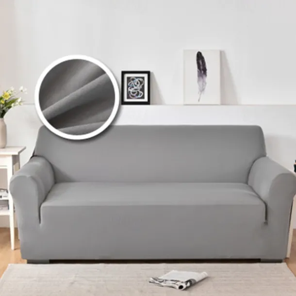 Dustproof All-powerful Slipcovers Stretch Sofa Cover Burgundy Super Soft Fabric Couch Cover With One Free Boster Case(Chair/Love Seat/3 Seats/4 Seats)