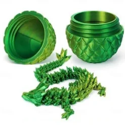 Easter 3D Printed Dragon Egg, Mystery Crystal Dragon Egg Fidget Toys Surprise, Easter Eggs Articulated Crystal Dragon Eggs with Dragon Inside