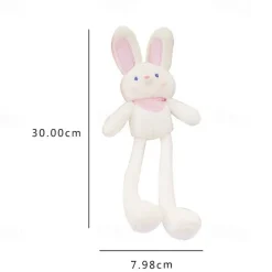 Easter Gift for Kids Pull Up Rabbit Plush Toy,Easter Bunny Pull-up Toys,nteractive Stretchy Design Funny Rabbit Keychain Plush Rabbit Toy,12