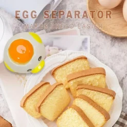 Easy-to-Use Ceramic Egg Separator for Perfectly Separated Yolks and Whites - Perfect for Baking and Kitchen Use