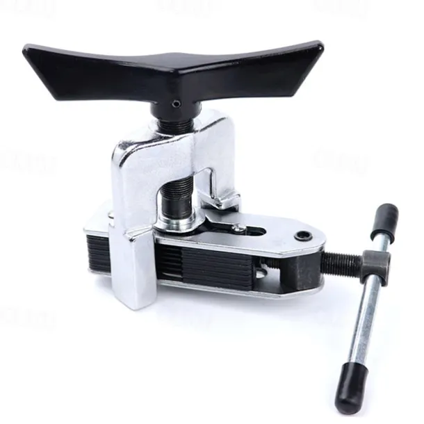 Eccentric Flaring Tool, HVAC Kit for 3/16-5/8 inch Pipes and Tubing, Brass, Aluminum, Copper, Flare Tool Kit with SAE 45 Degree Angle Cone for HVAC Gas Cooling Brake Line