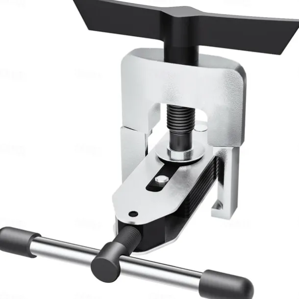 Eccentric Flaring Tool, HVAC Kit for 3/16-5/8 inch Pipes and Tubing, Brass, Aluminum, Copper, Flare Tool Kit with SAE 45 Degree Angle Cone for HVAC Gas Cooling Brake Line