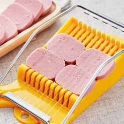 Effortless Slicing & Cutting,10 Stainless Steel Wires Multifunctional Slicer for Cheese, Eggs, Vegetables, Fruits & Soft Foods