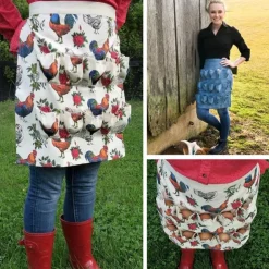 Egg Collection Cloth,Adult Reusable Multifunctional Chicken Egg Collection Apron 12 Pockets For The Walk