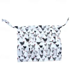 Egg Collection Cloth,Adult Reusable Multifunctional Chicken Egg Collection Apron 12 Pockets For The Walk
