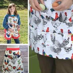 Egg Collection Cloth,Adult Reusable Multifunctional Chicken Egg Collection Apron 12 Pockets For The Walk