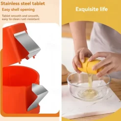 Egg Opener, Durable Egg Cracker, Egg Topper Cracker, Creative Egg Cracker Tool For Raw Eggs, Easy Kitchen Accessories, Quick Kitchen Utensils For Raw Egg, Cooking, Camping