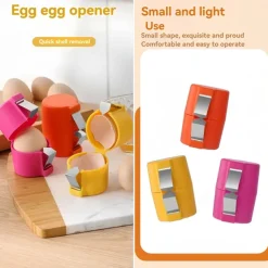 Egg Opener, Durable Egg Cracker, Egg Topper Cracker, Creative Egg Cracker Tool For Raw Eggs, Easy Kitchen Accessories, Quick Kitchen Utensils For Raw Egg, Cooking, Camping