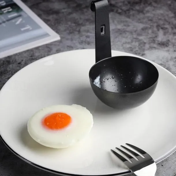 Egg Poacher with Stainless Steel Poached Egg Maker Non-Stick Perfect Poached Eggs Cups Egg Poaching Cups for Cooking Breakfast Eggs