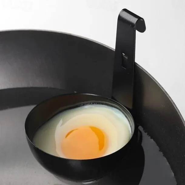 Egg Poacher with Stainless Steel Poached Egg Maker Non-Stick Perfect Poached Eggs Cups Egg Poaching Cups for Cooking Breakfast Eggs