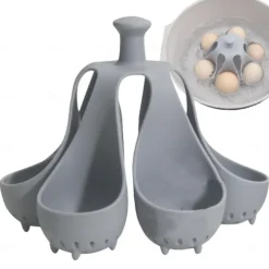 Egg Poachers - Silicone Egg Boiling Gadget, Hard Boiled Egg Holder, Egg Poaching Cups, Makes Hard or Soft Boiled Eggs, Kitchen Egg Storage Rack