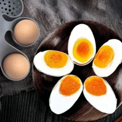 Egg Poachers - Silicone Egg Boiling Gadget, Hard Boiled Egg Holder, Egg Poaching Cups, Makes Hard or Soft Boiled Eggs, Kitchen Egg Storage Rack