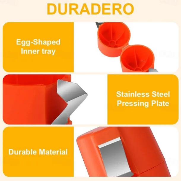 Egg Shell Opener, 2025 New Egg Cracker Tool for Raw Eggs, Handheld Eggs Breaker Multifunctional Egg Cutter Egg Cracker and Separator for Cooking Camping Kitchen Gadgets