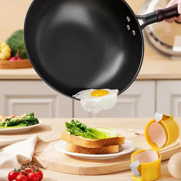 Egg Shell Opener, 2025 New Egg Cracker Tool for Raw Eggs, Handheld Eggs Breaker Multifunctional Egg Cutter Egg Cracker and Separator for Cooking Camping Kitchen Gadgets