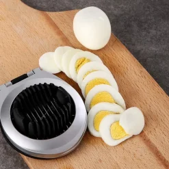 Egg Slicer, BIBURY Egg Slicer for Hard Boiled Eggs, Egg Cutter Heavy Duty for Strawberry Fruit Garnish Slicer, Stainless Steel Wire with 3 Slicing Styles, Easy to Clean