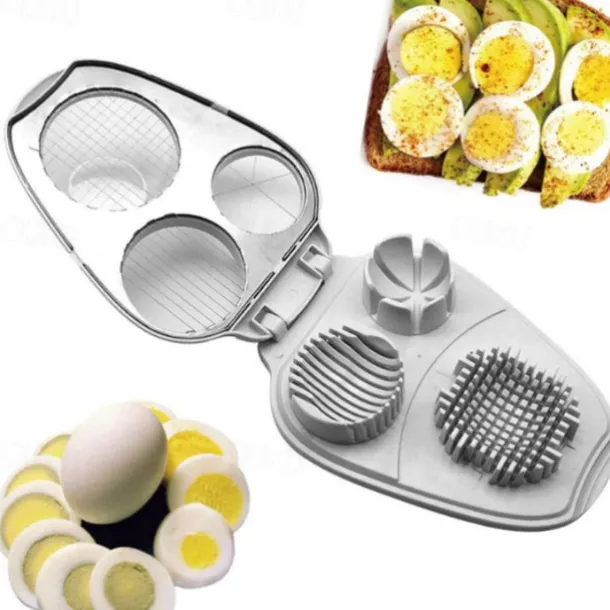 Eggs Slicer for Cooking Eggs, Stainless Steel Eggs Cutter, Eggs Slicer, Portable Eggs Cutter, Multi-Purpose Cutting Tool