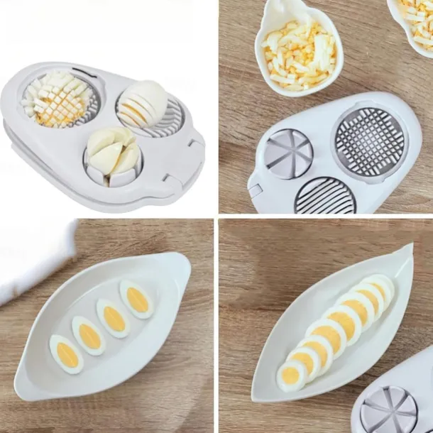 Eggs Slicer for Cooking Eggs, Stainless Steel Eggs Cutter, Eggs Slicer, Portable Eggs Cutter, Multi-Purpose Cutting Tool