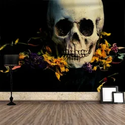 El Día de los Muertos Party Wall Tapestry Art Decor Blanket Curtain Hanging Home Bedroom Living Room Decoration Polyester Day of Dead
