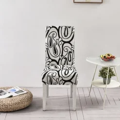 Elastic Floral Dining Chair Covers High Back Dining Chair Cover Stylish and Stretchable Slipcovers for Dining Room Chairs Protects Against Spills Stains and Wear