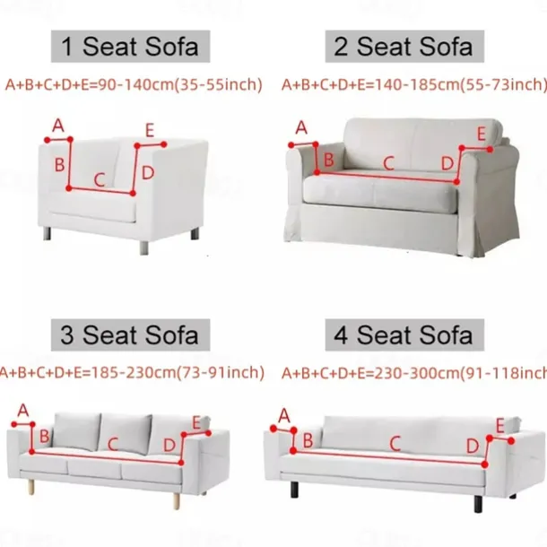 Elastic Full Coverage Sofa Cover for Living Room Sofa Seat Cover Super Soft and Thick Furniture Seat Cushion Protection