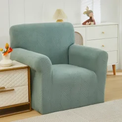 Elastic Jacquard Fabric Armchair Sofa Cover Stretch Couch Cover Sectional L Shape Sofa Slipcover Corner Case for Living Room 1/2/3/4 Seat