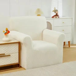 Elastic Jacquard Fabric Armchair Sofa Cover Stretch Couch Cover Sectional L Shape Sofa Slipcover Corner Case for Living Room 1/2/3/4 Seat