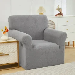 Elastic Jacquard Fabric Armchair Sofa Cover Stretch Couch Cover Sectional L Shape Sofa Slipcover Corner Case for Living Room 1/2/3/4 Seat