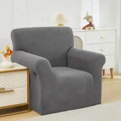 Elastic Jacquard Fabric Armchair Sofa Cover Stretch Couch Cover Sectional L Shape Sofa Slipcover Corner Case for Living Room 1/2/3/4 Seat