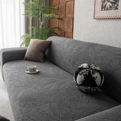 Elastic Jacquard Fabric Sofa Cover Stretch Couch Cover Sectional L Shape Sofa Slipcover Corner Case for Living Room 1/2/3/4 Seat