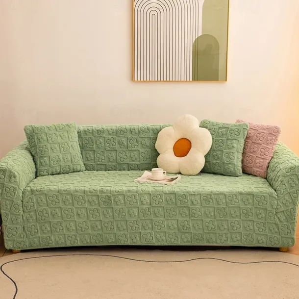 Elastic Jacquard Fabric Sofa Cover Stretch Couch Cover Sectional L Shape Sofa Slipcover Corner Case for Living Room 1/2/3/4 Seat